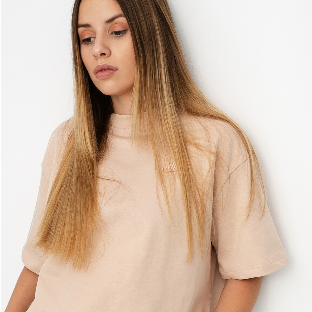 Nike Crop Tee with Shimmer Logo